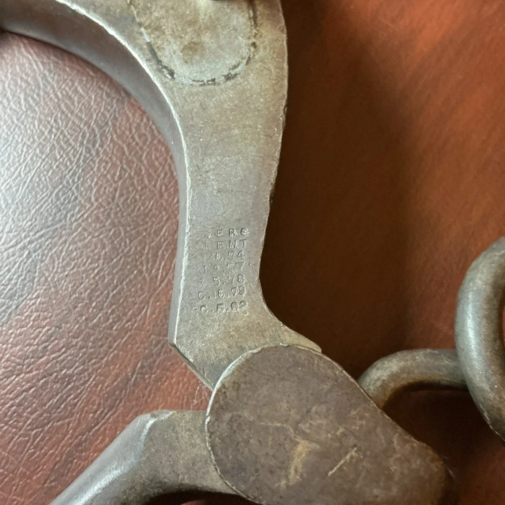 Vintage Iron Hand Forged Leg Shackles
